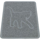 40402 Cat litter tray mat, cat silhouette, PVC, 35 cm/48 cm, light grey