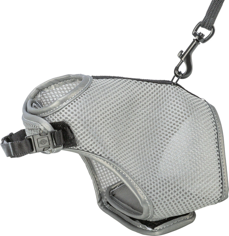 41897 Soft harness cat, with lead, 24-42 cm, 1.20 m, grey
