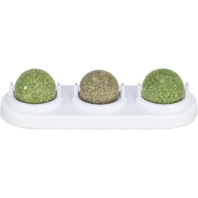 42243 Matatabi play balls with holder, catnip, 5 cm