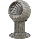 43221 Cave Amalia, polyrattan, round, 42 x 70 cm, grey