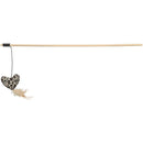 45385 Playing Rod with Heart, Wood/Plush, Catnip, 50 cm