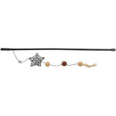 45386 Playing Rod with Star, Wood/Plush, Catnip, 50 cm
