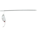 45613 Playing rod mouse, plastic/plush, 46 cm
