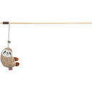 45676 Playing Rod with Sloth, Plush/Wood, Catnip, 38 cm