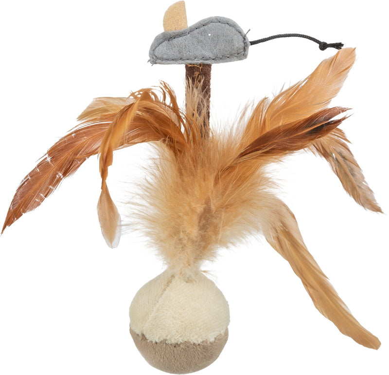 45730 Bobo shuttlecock with mouse, plush, 15 cm