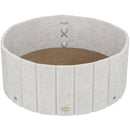 48080 Scratching bed with felt rim, catnip, 38 x 16 cm, cream