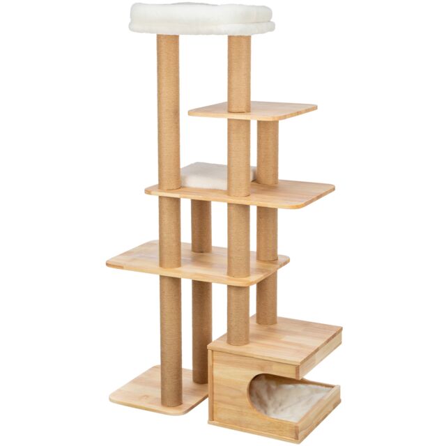 48105 Thiago cat tree, wood, 147 cm, nature