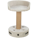 48117 Cat tree with play foot, 54 cm, grey