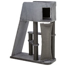 48145 Cat tree Active, grey with climbing ramp, 122 cm