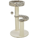 48175 Cat Tree Leo, Round, 82 cm, cream