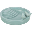 55514 Bird Bath to Put Down, Bamboo Fiber, 1,200 ml/ 38 cm, sage