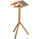 55700 natura bird feeder with stand, pine wood, 46 x 22 x 44 cm/1.15 m, brown