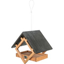 55821 Hanging feeder, wood, 28 x 25 x 20 cm, wood look