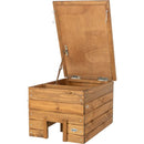 59602 natura hedgehog hotel, pine wood, 37 x 30.5 x 53 cm