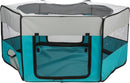 64055 Outdoor run, net/floor, dwarf rabbits, polyester, xÂ· 150 x65 cm, turquoise/light grey