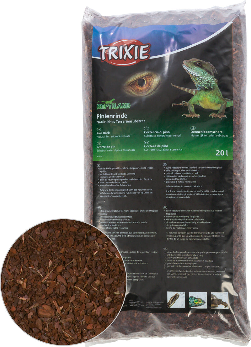 76142 Pine bark, natural terrarium substrate, 20 l