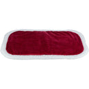 92409 Xmas lying mat Nevio, oval, 98 - 58 cm, red/white
