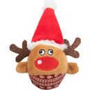 92525 Xmas reindeer, rattle ball, plush, -· 6 - 12 cm
