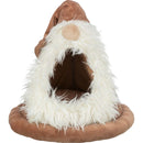 927130 Xmas cave dwarf, velvet look, 45 x 47 cm, brown