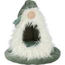 927132 Xmas cave dwarf, velvet look, 45 x 47 cm, sage