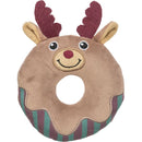 927158 Xmas moose donut, plush, 14 cm, grey