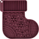 927176 Xmas lick'n'snack mat with suction pad, silicone, 20 cm