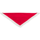 927321 Xmas neckerchief, velvet look, 55 cm, red
