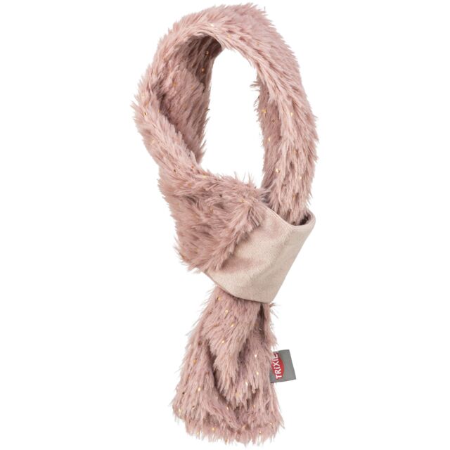 927338 Xmas scarf, plush, M: 70 cm, antique pink
