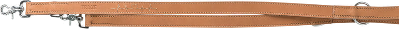 19013 Rustic fatleather adjustable leash Heartbeat, L-XL: 2.00 m/25 mm, brown