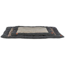 36508 Be Nordic lying mat Föhr, square, 100 x 70 cm, black/sand