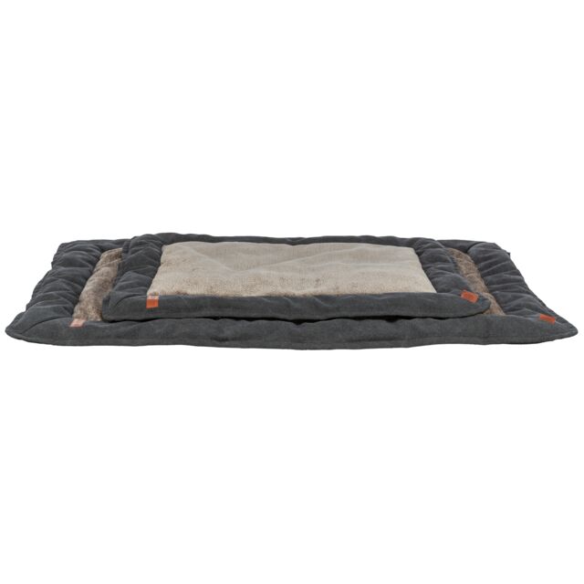 36508 Be Nordic lying mat Föhr, square, 100 x 70 cm, black/sand