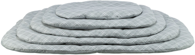 37242 Jessie cushion, oval, 80 x 60 cm, grey/white