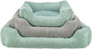 37261 Jonna vital bed, corduroy plush, rectangular, 80 x 60 cm, sage