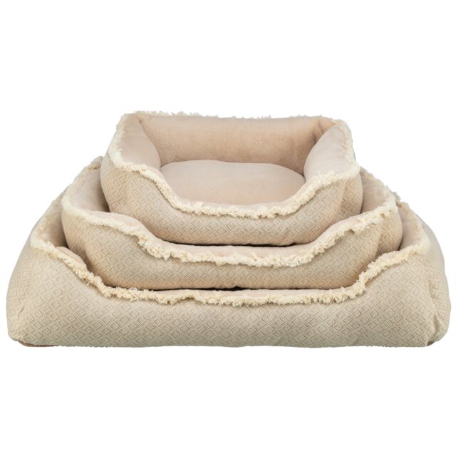 382190 Boho bed, square, 60 x 50 cm, beige