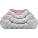 389711 Kaline Mio Bed, Rectangular, 50 x 40 cm, grey/old pink