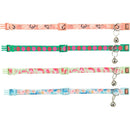 41435 Cat collar, flower power, 19-31 cm/10 mm, various