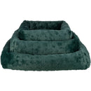 927122 Xmas bed stars, angular, 100 x 70 cm, dark green