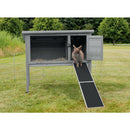 62289 Ramp for Cages/Hutches, Wood, 20 x 50 cm, grey