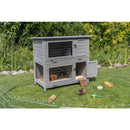 62351 Small Animal Hutch, Two Storeys, 116 x 111 x 65 cm, grey