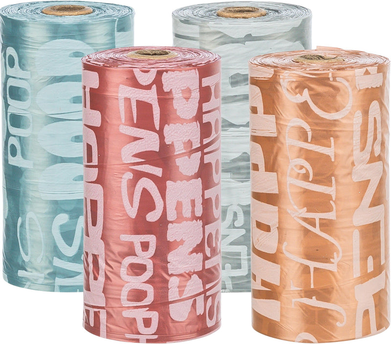 22844 Dog Pick Up dog dirt bags, M, 8 rolls of 20 pcs., with letters/sorted