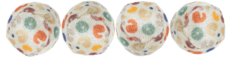 4109 Toy balls with leopard print, diam. 4 cm, 4 pcs.