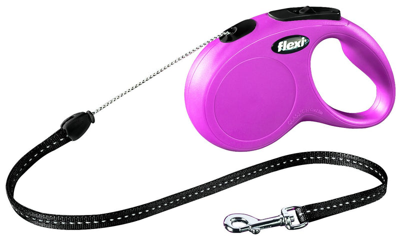 11786 flexi New CLASSIC, cord leash, S: 5 m, pink