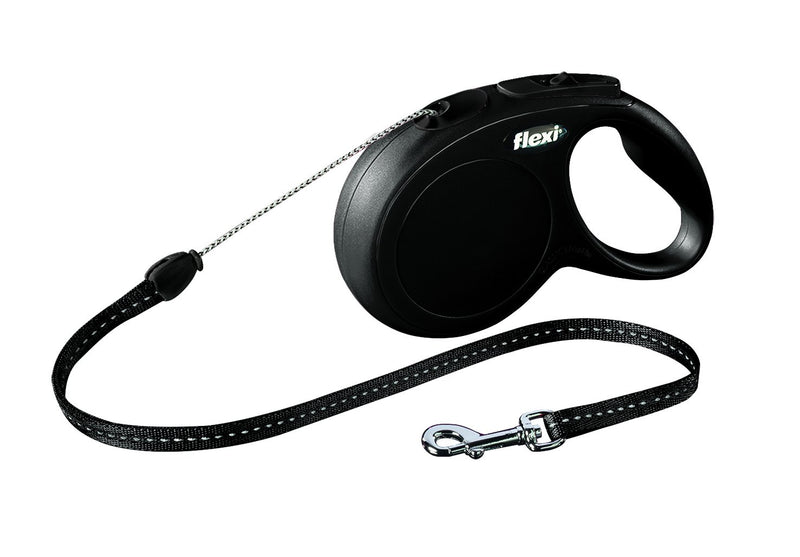 11801 flexi New CLASSIC, cord leash, S: 8 m, black