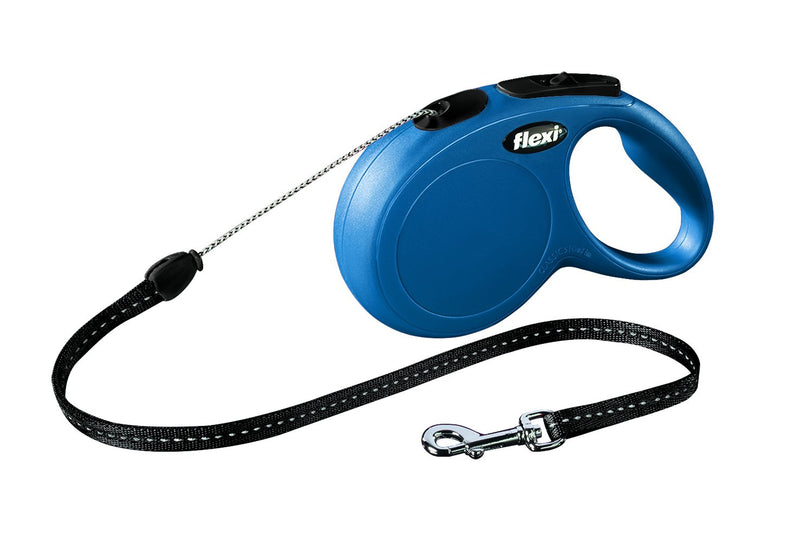 11802 flexi New CLASSIC, cord leash, S: 8 m, blue