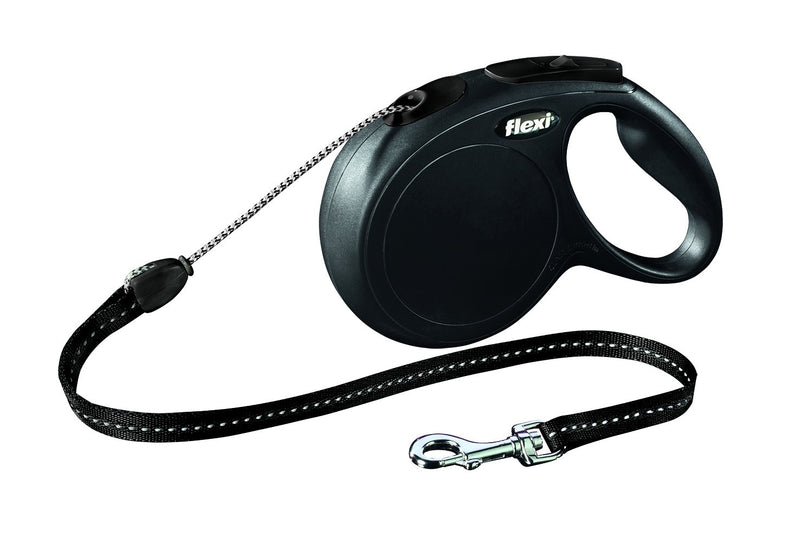 11811 flexi New CLASSIC, cord leash, M: 8 m, black