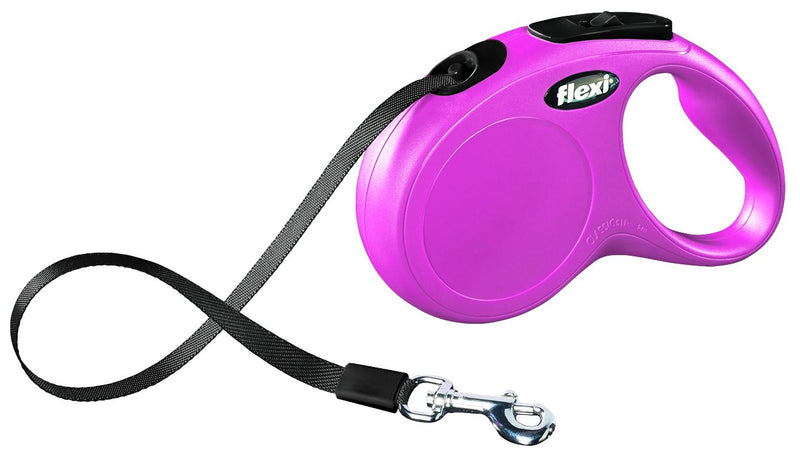 11836 flexi New CLASSIC, tape leash, S: 5 m, pink