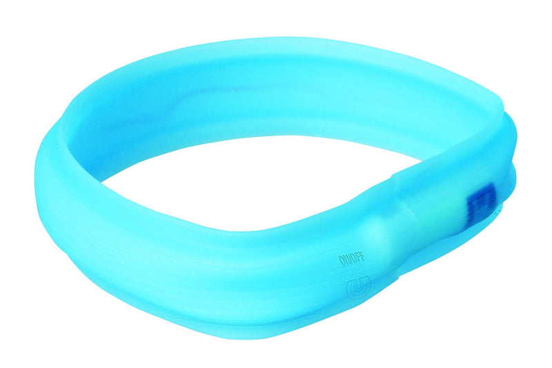 12671 Flash light band USB, M-L: 50 cm/30 mm, blue