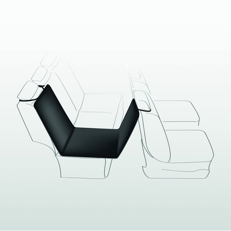 13235 Car seat cover, 0.65 x 1.45 m, black/beige