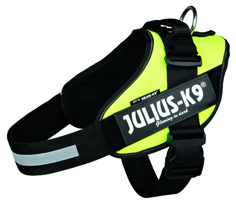 14867 Julius-K9� IDC Powerharness, 2/L-XL: 71-96 cm/50 mm, neon yellow