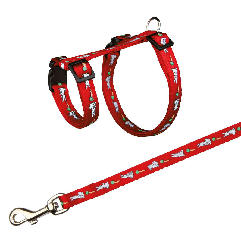 6263 Harness with leash for rabbits, nylon, 25ƒ??44 cm/10 mm, 1.25 m